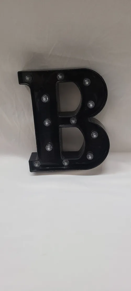 Light Up Black Letter B