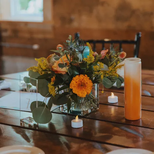 Medium Clear Square Vases