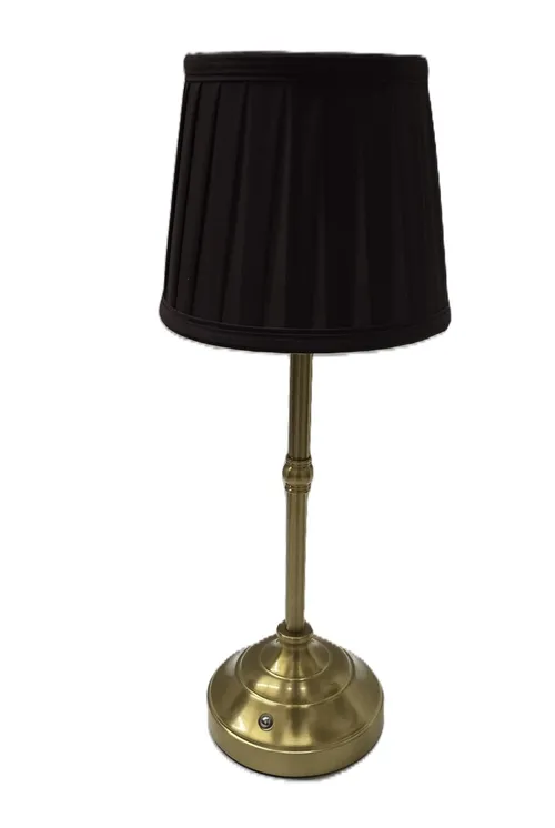 LED Dark Brown Fabric Lamp
