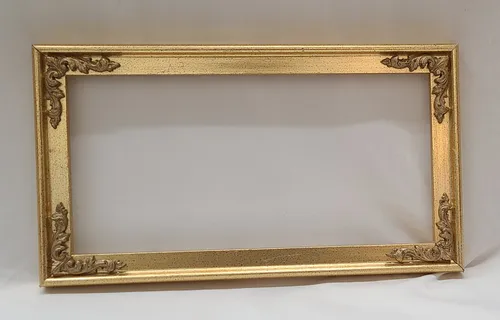 Gold Rectangle Frame without Glass