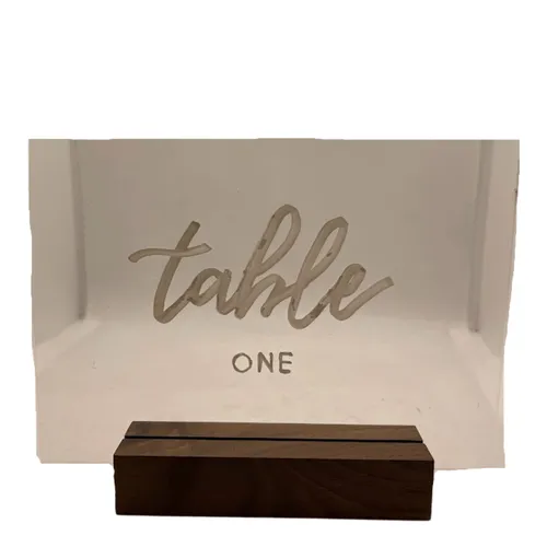 Rectangular Acrylic Table Numbers
