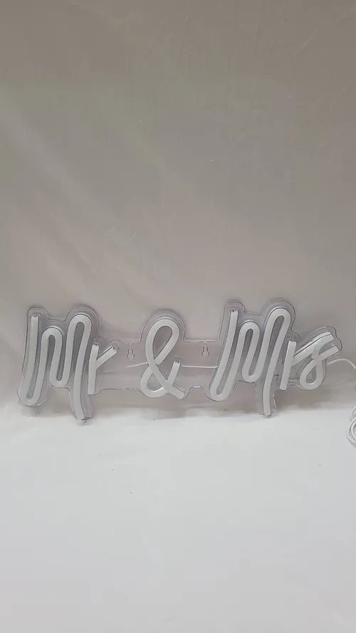 Neon Mr. & Mrs. Sign