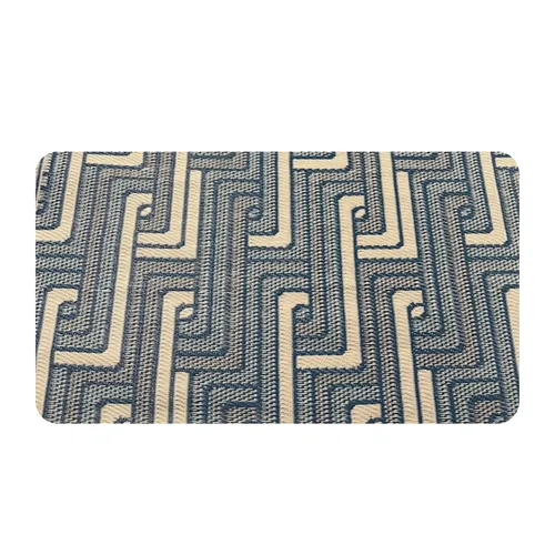 Woven Blue & White Rug