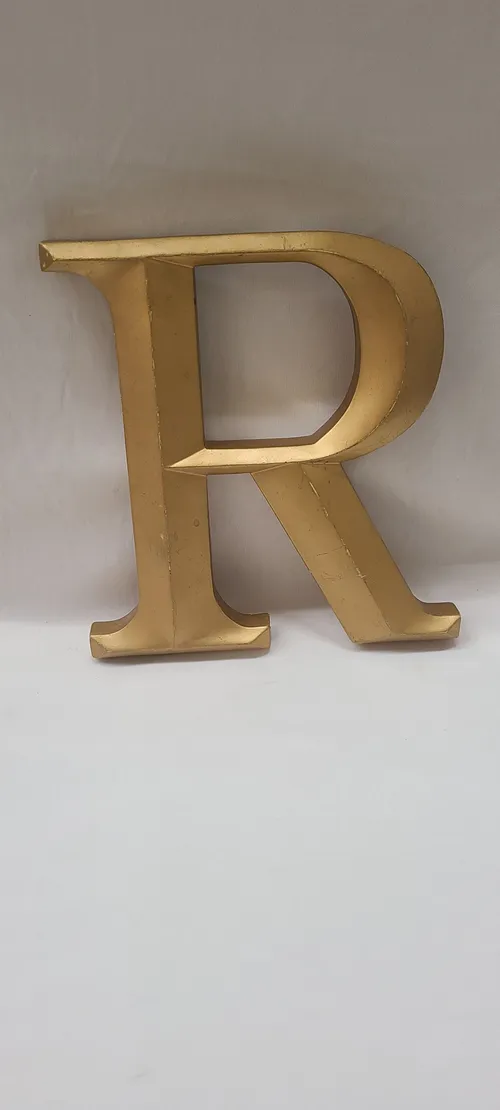 Gold Letter R