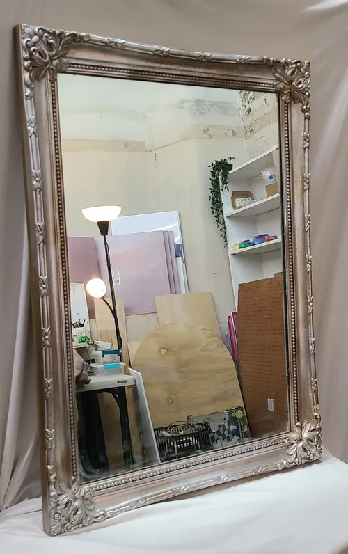 Large Silver & Gold Mirror