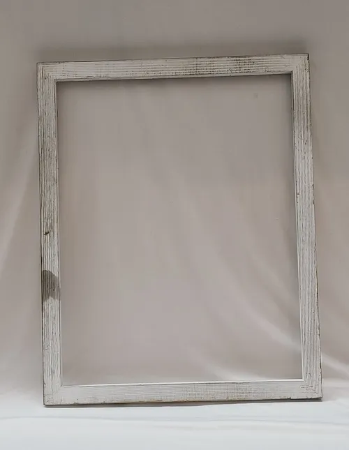 White Washed Frame without Glass