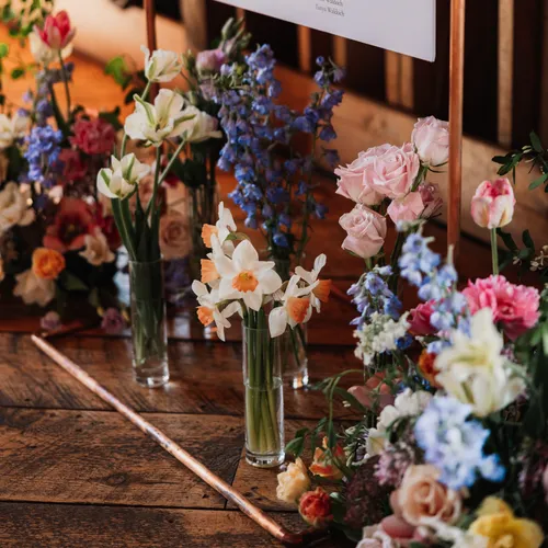 Straight Modern Glass Bud Vase