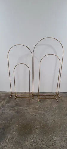 Gold Metal Curve Quad Backdrop