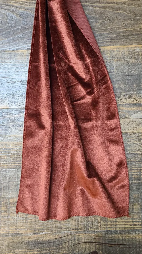 Rust Orange Velvet Table Runner