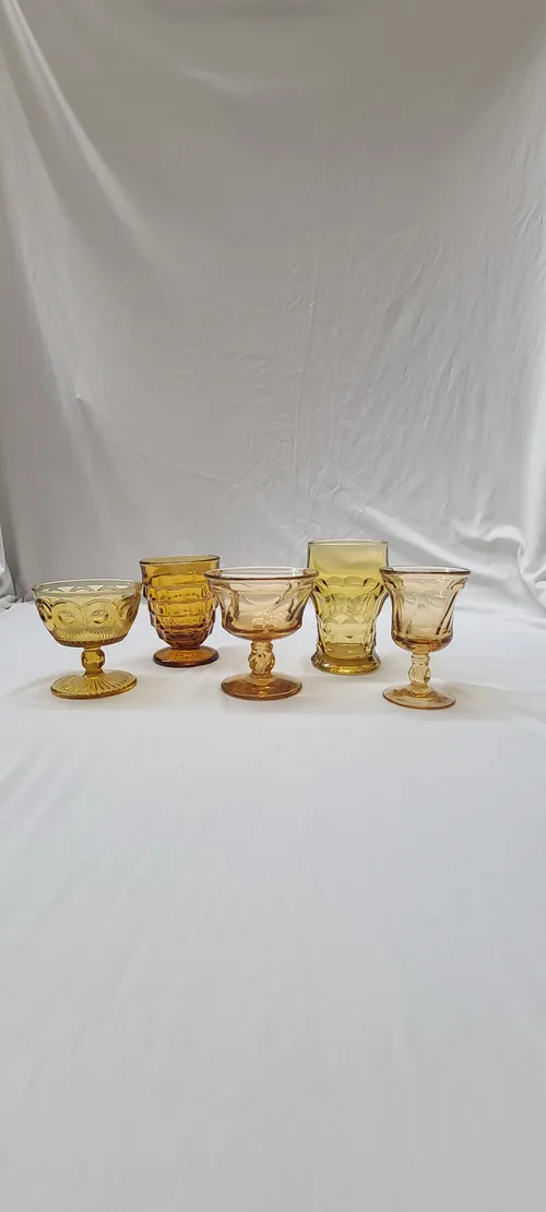 Assorted Amber Glasses 
