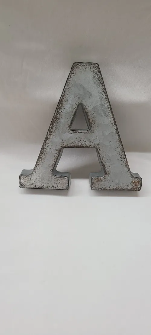 Galvanized Letter A