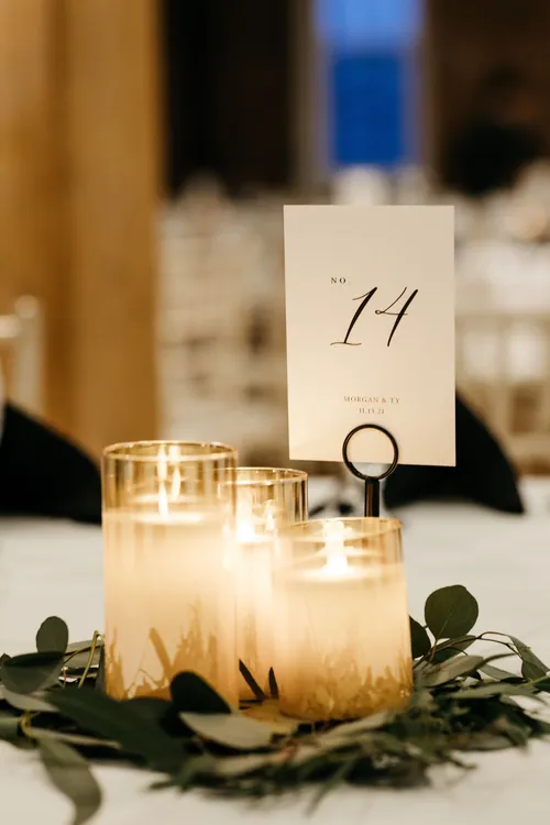 Modern Black Table Number Stand