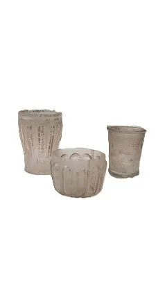 Assorted Antique Frosted Votives