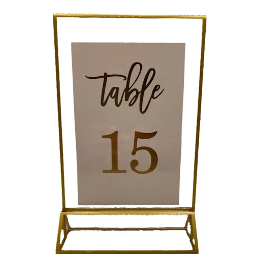 Small Gold Stock Table Numbers