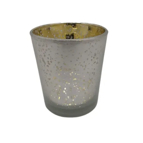 Frosted Silver Mercury Votive