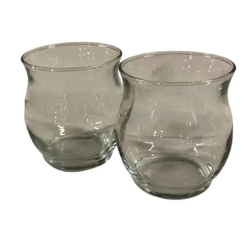 Clear Curved Votive