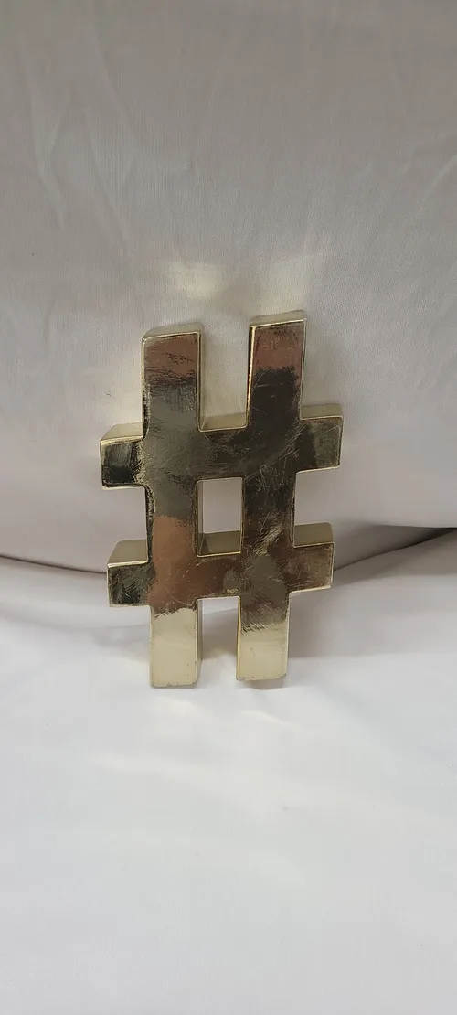 Shiny Gold Hashtag