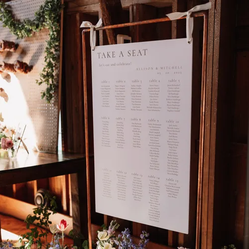 Copper Pipe Sign Stand