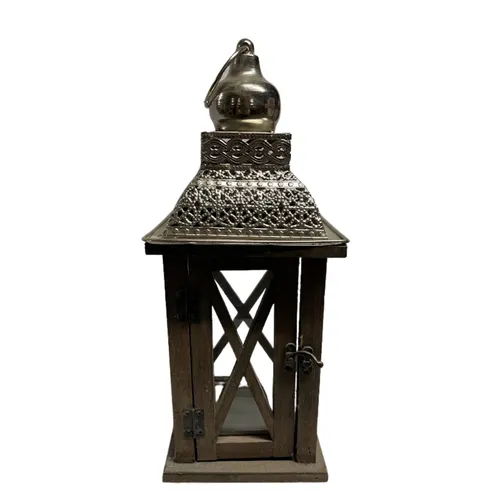 Crossed Wood Lantern