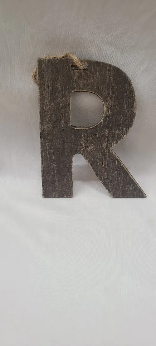 Wood Letter R