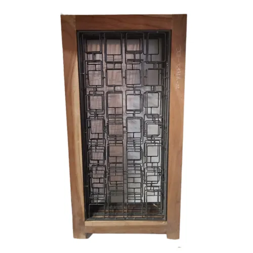 Accordion Metal and Wood Divider