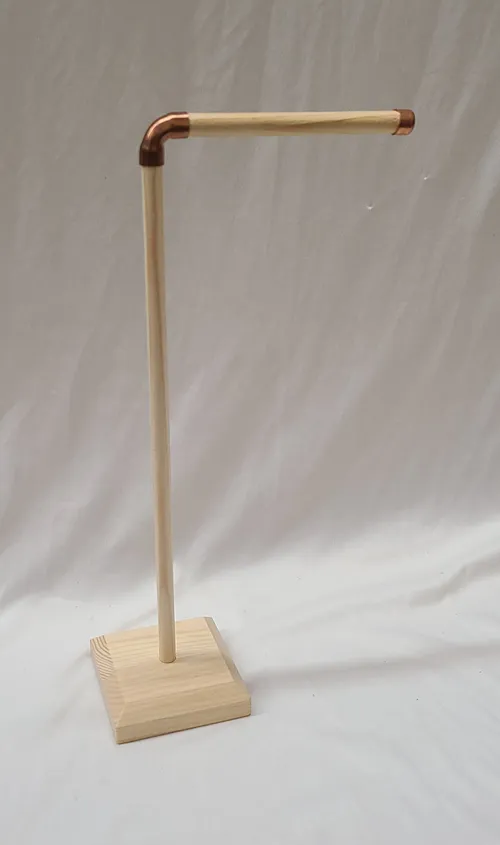 Light wood & Rose table number Holders