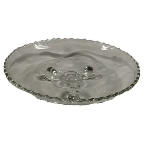 Tri Legged Crystal Dessert Stand