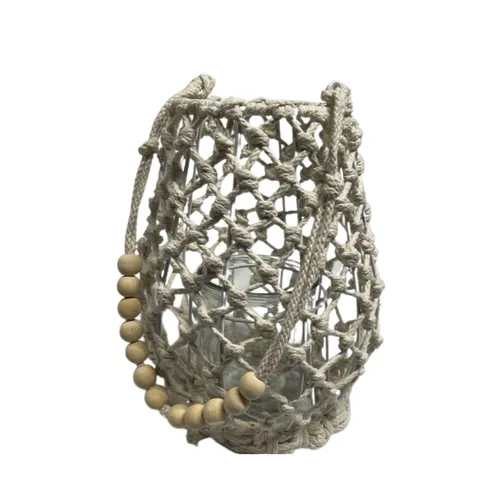 White Woven Lantern