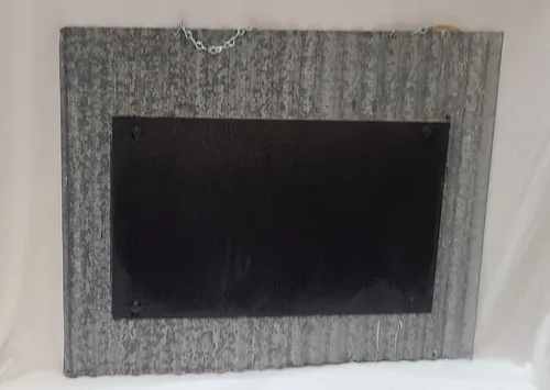 Chalkboard on Tin Panel