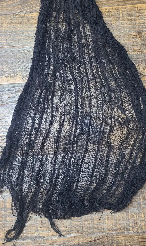 Black Gauze Table Runner