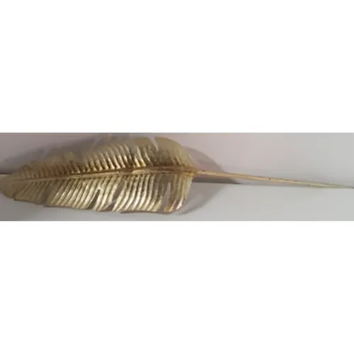 Metal Gold Feather