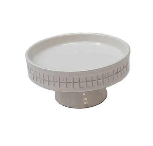 White Ceramic Pillar Holder