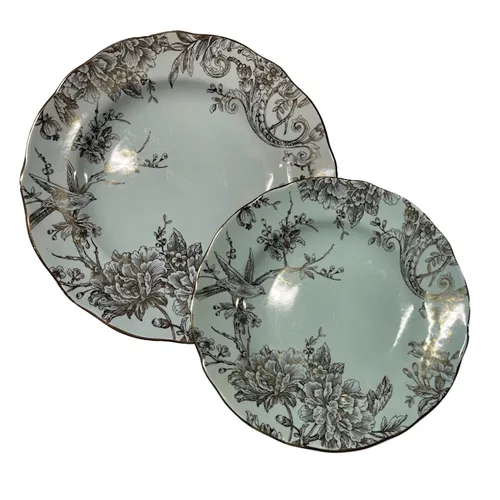 Gold & Blue Plate Collection