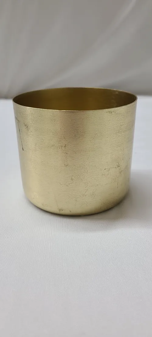 Brushed on Gold Vase