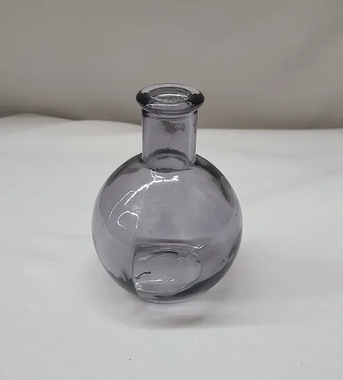 Gray Long Neck Bubble Bud Vases