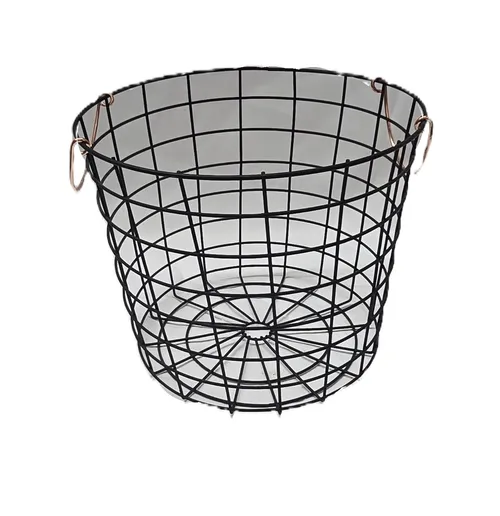 Copper & Black Wire Basket