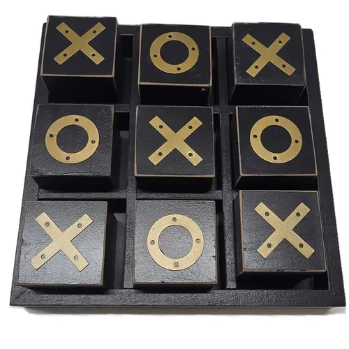 Black & Gold Tic Tac Toe