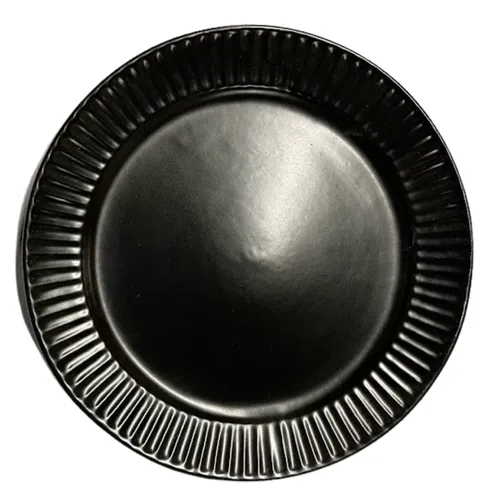 Textured Black Medium Plate