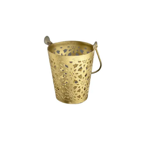 Gold Metal Cutout Votive
