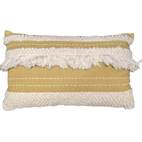 Yellow Fringe Pillow