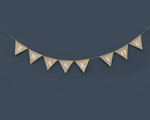 Thank You Burlap Banner