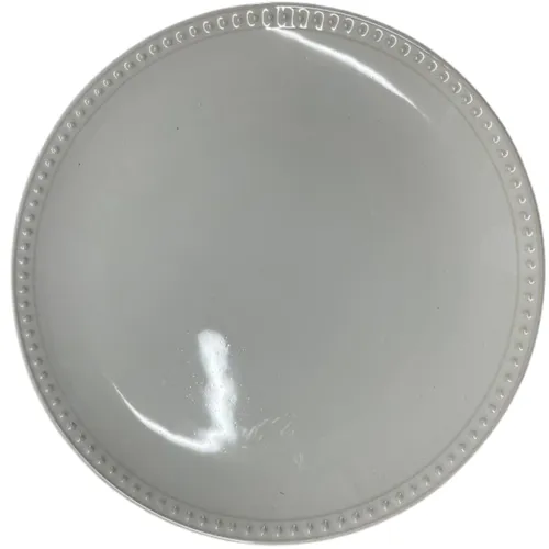 White Chic Dinner Plate
