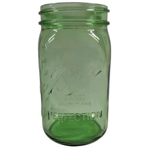 32 oz Green Mason Jar
