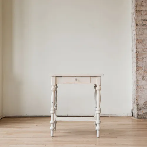 Small White Drawer Side Table