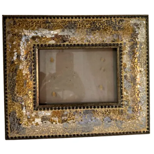 Large Gold & Silver Mirror Frame