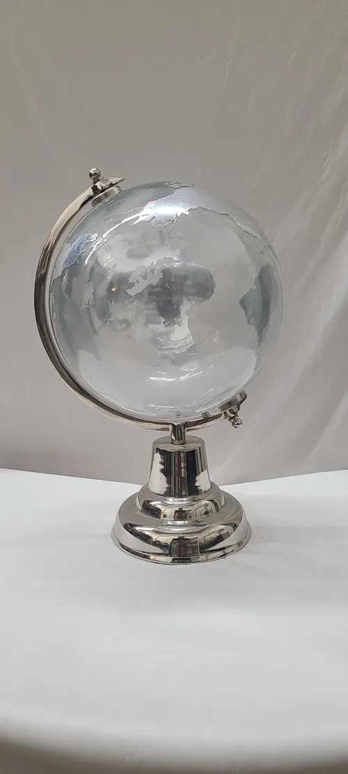 Clear & Silver Globe
