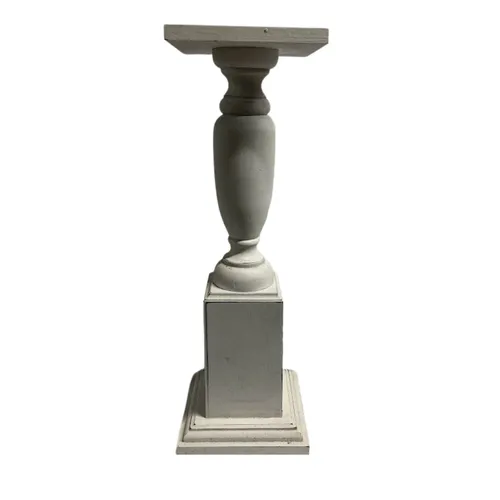 White Washed Floral Stand