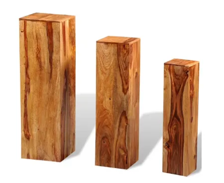 Wood Pillars Trio