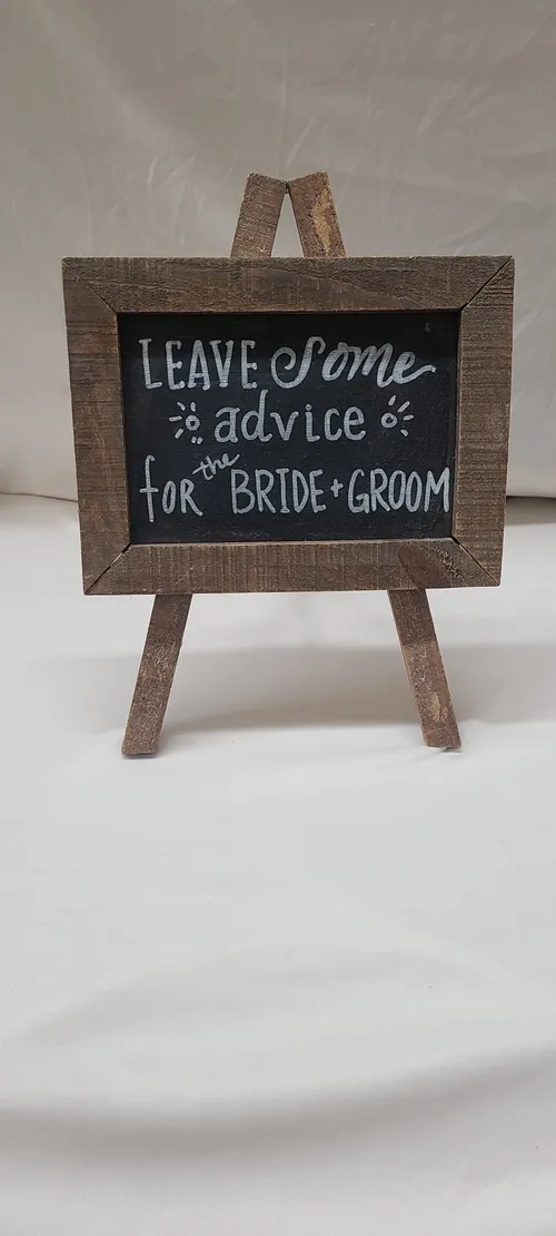 Small Wood Frame Chalkboard Table Easel