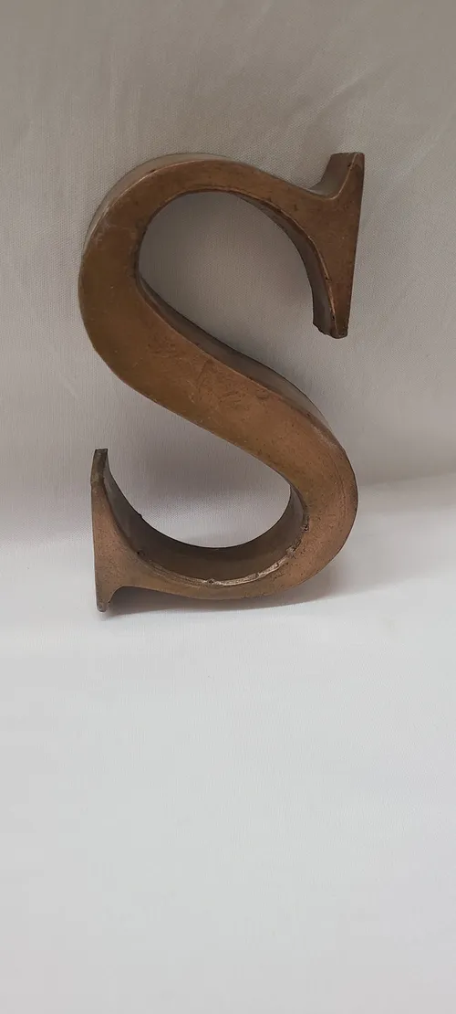 Bronze Letter S
